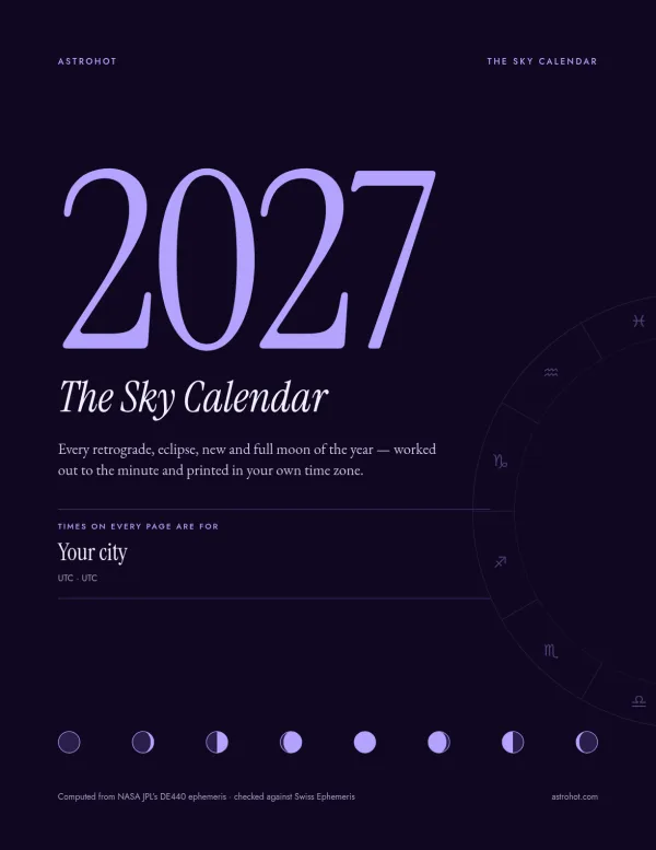 Cover of the 2027 Sky Calendar PDF